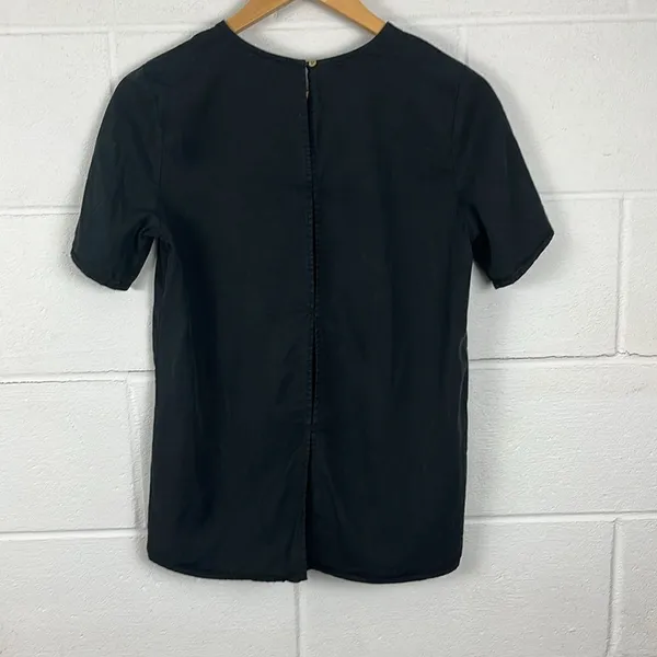 Tentree women’s Langford SS black short sleeve shirt size S - Image 3