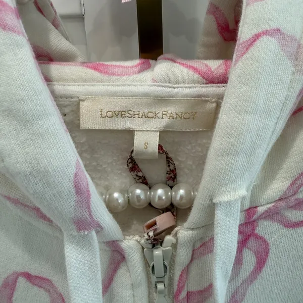 LoveShackFancy Pierra Crop Hoodie - Image 3