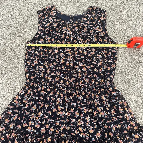 I Joah Sleeveless Black Floral Ruffle Hem Dress - Image 5