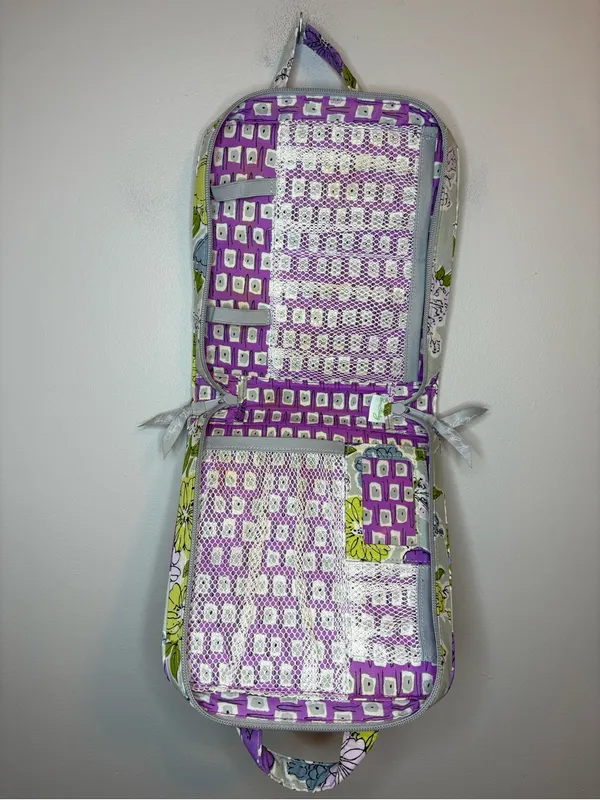 Vera Bradley Watercolor Tech Organizer Floral Quilted Travel Electronics Case - Image 6