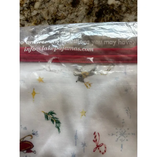 Lake Pajamas Pima Classic Short Set Night Before Christmas NEW NWT $104 XL - Image 3