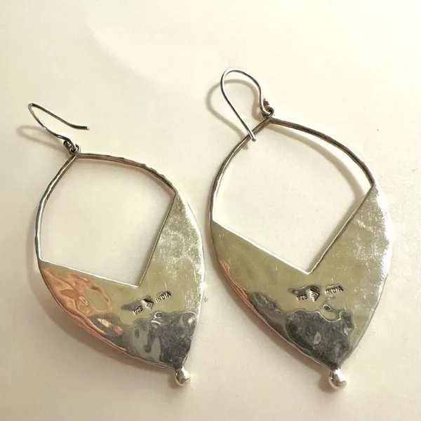 Siplada Sterling silver etched earrings - Image 8