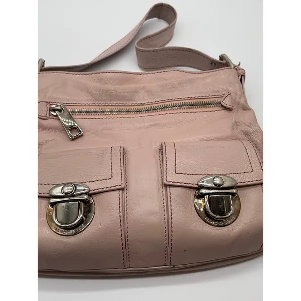 Vintage Y2K Marc Jacobs Leather Cargo Shoulder Bag Multi Pocket Hobo Made Italy - Image 3