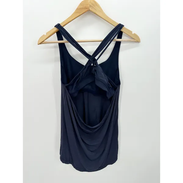 Athleta Blue‎ Transcendence Support Workout Tank Top Built in Bra Women Size XS - Image 2