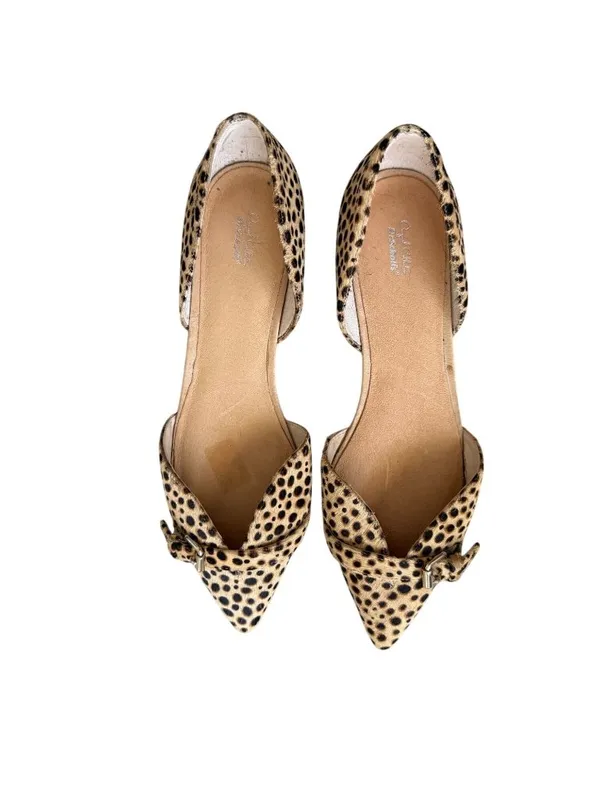 DR SCHOLLS Animal Print Calf Hair Flats Size 8 - Image 2