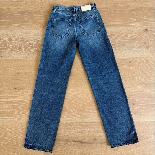 Grlfrnd Jeans Low Rise Boyfriend The Bella Size 24 Blue - Image 3