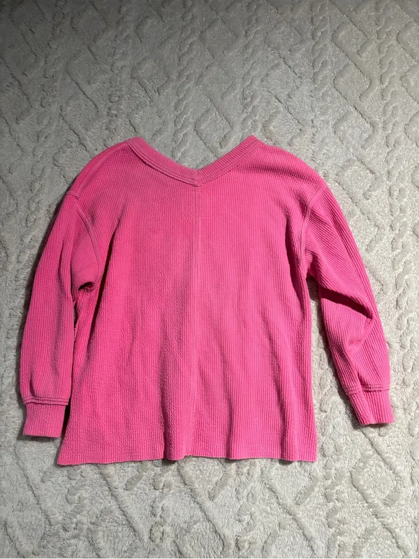 Aerie xsmall pink vneck sweater - Image 2