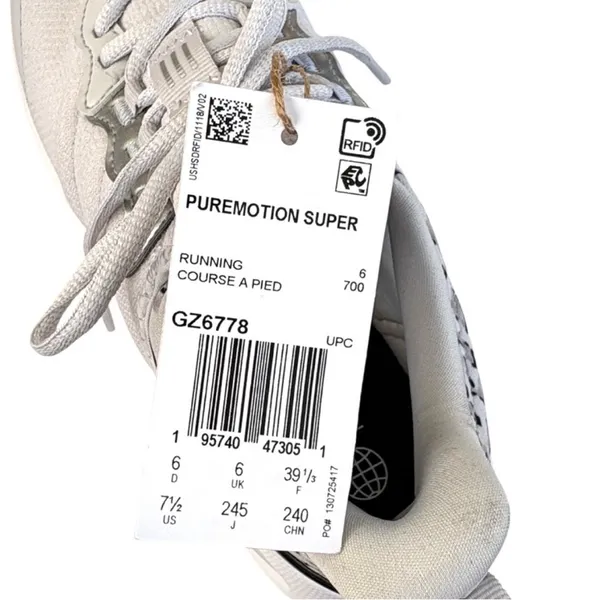NWT Adidas PureMotion Super Cloudfoam Sneakers Size 7.5 - Image 7