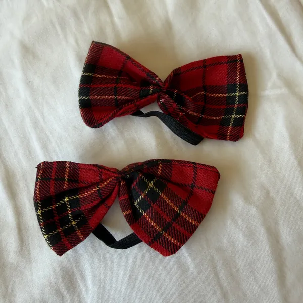 Red Plaid Pleated Mini Skirt Set 🍒 Y2K Schoolgirl Coquette Outfit – Size M (30” Waist) – Brand New - Image 5