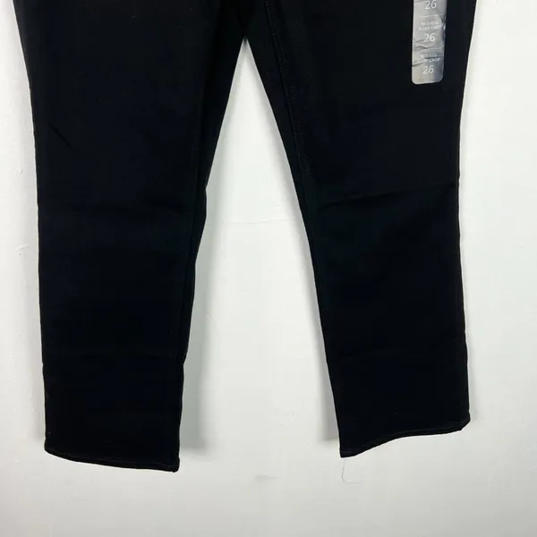 NWT J. Crew Factory Mid-Rise Flare Crop Black Jean in All-Day Stretch Size 26 - Image 4