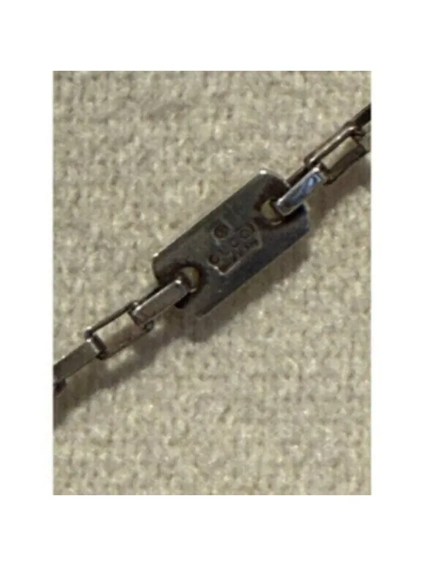 GUCCI G Necklace Sterling Silver 925 Made in Italy - Image 4
