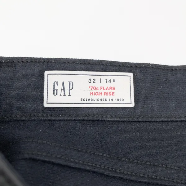 Gap Womens 70s Flare Faux Leather‎ Pants Size 14 High Rise Rocker Street Grunge - Image 7
