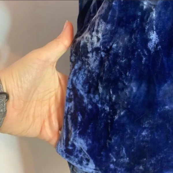 The Odells Anthropologie velvet tie dye‎ dress - Image 4