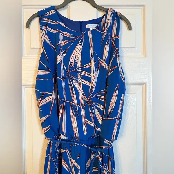 London Times Sleeveless Palazzo Jumpsuit, Size 14 - Image 2
