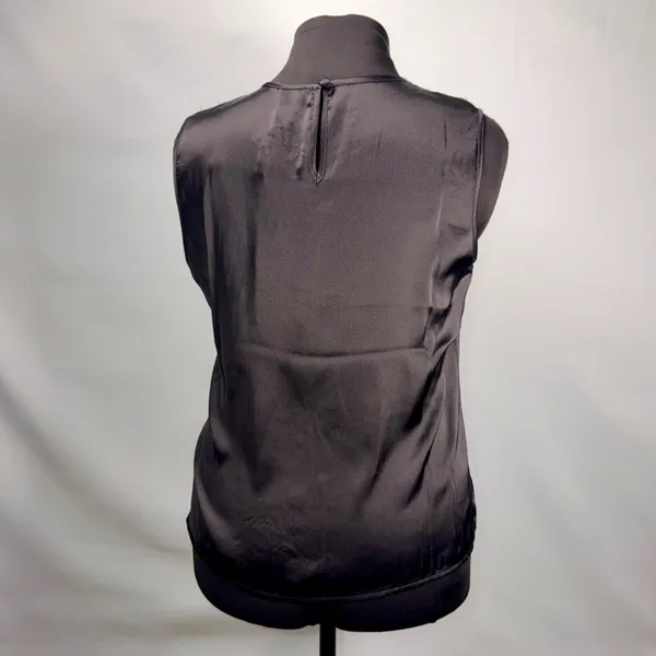 Women’s Joie Black Sleeveless Blouse with Lace Cutouts Size Large - Image 3