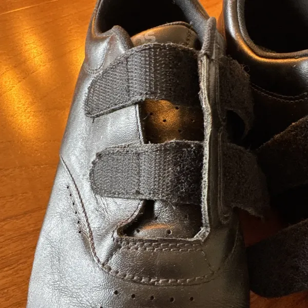 SAS Women's Size 11 M Black Leather Double Strap Hook Loop Walking Shoes EUC - Image 8