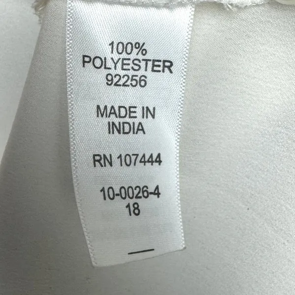 Jessica London Blouse Women Preppy Career Button Long Sleeve Size 18 Cream Work - Image 7
