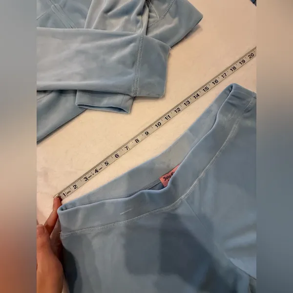 Juicy Couture Sky Blue Velour Set tracksuit size large - Image 6