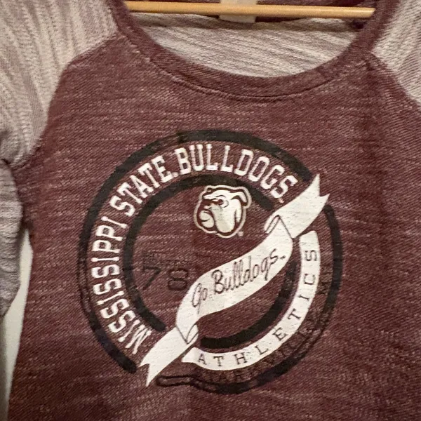 Mississippi State Bulldogs Sweatshirt Women's Large 12/14 Rivalry Threads Maroon - Image 2