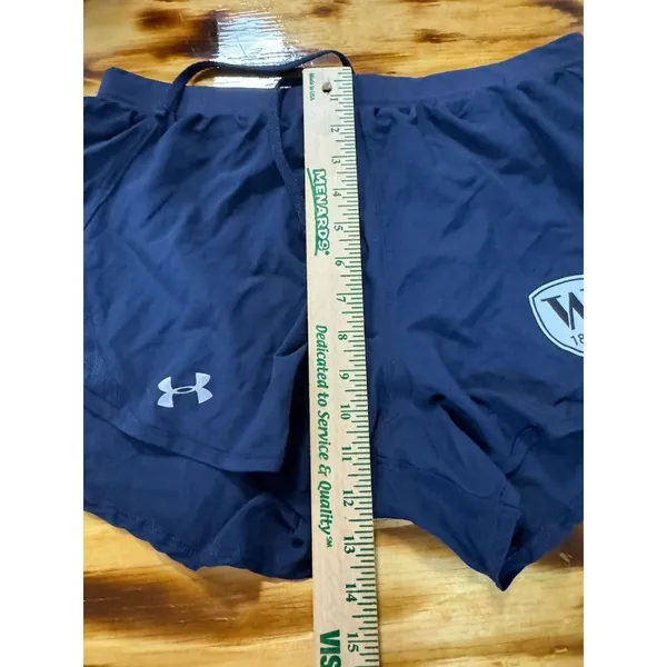 Under Armour Heat Gear Loose‎ Shorts Women’s Size Med Blue Running Sporty Active - Image 14