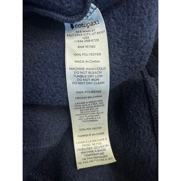 Cotopaxi Teca Fleece Pullover, Navy Colorblock, Women's XS Gorpcore Outdoor - Image 6