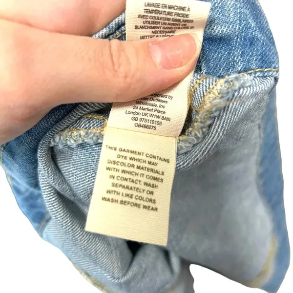 Free People Denim Lace Up Skirt Light Denim Size 2‎ - Image 12