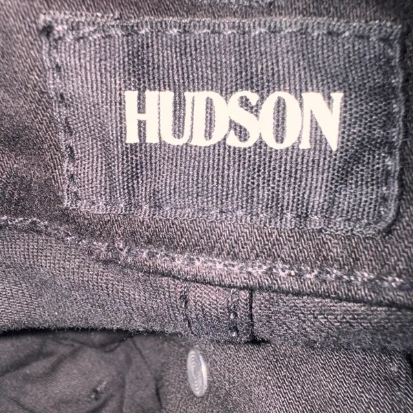 Hudson Jeans Nico Midrise Skinny Jeans‎ Size 27 Black Distressed Ripped Patched - Image 5