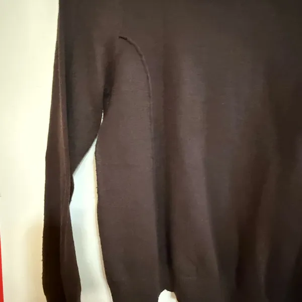 Elegant Chocolate Brown Turtleneck Sweater - Image 3