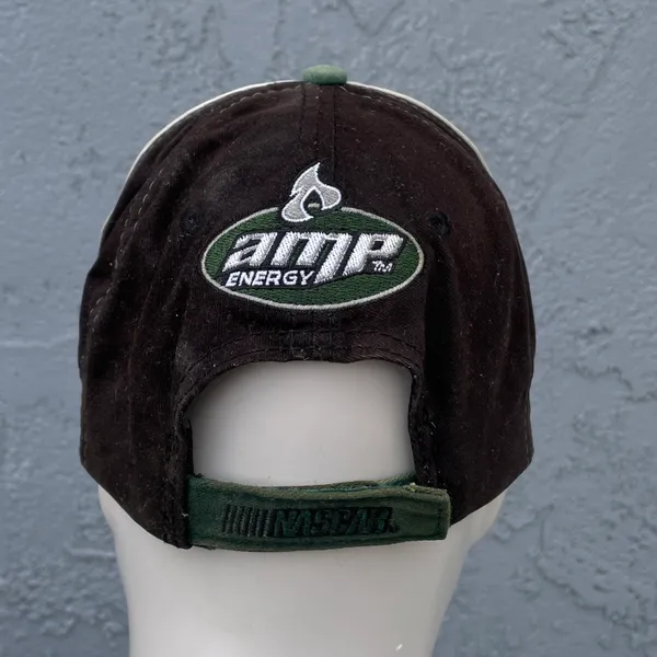 Vintage Nascar #88 Dale Jarrett Black Red Green Adjustable Cap Hat - Image 10
