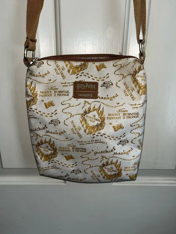 Loungefly Harry Potter Marauder's Map Passport Crossbody Bag 9” by 30” - Image 2