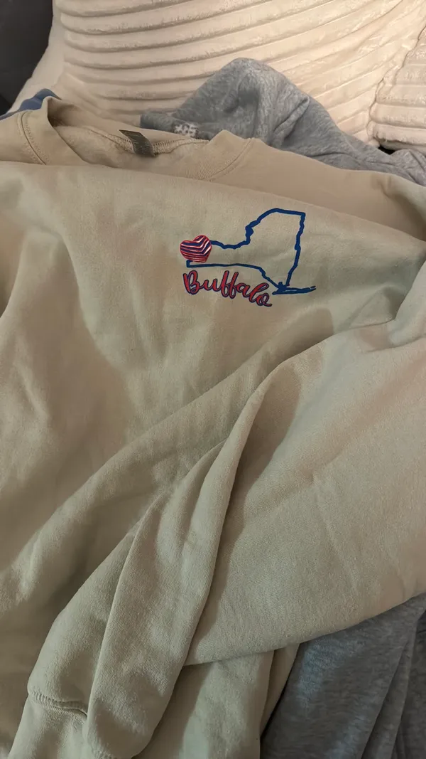 Buffalo Patch Crewneck Tan Size XL - Image 2