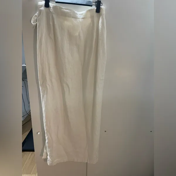 Linen wrap skirt - Image 3
