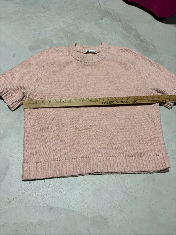 Abercrombie & Fitch NWT Pink Short Sleeve Knit medium MSRP$50 - Image 3
