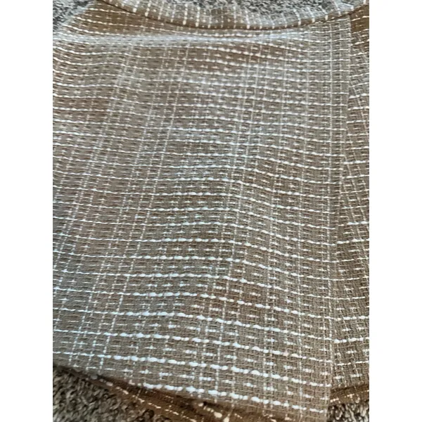 French Connection Effie‎ Tweed Mini Skort Camel Tan White Wrap Front Size 4 US - Image 5