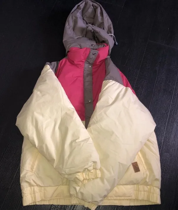 SWAN VTG 80’s Genuine Feather Down Fill Ski Jacket Coat Hooded XL Women’s - Image 2