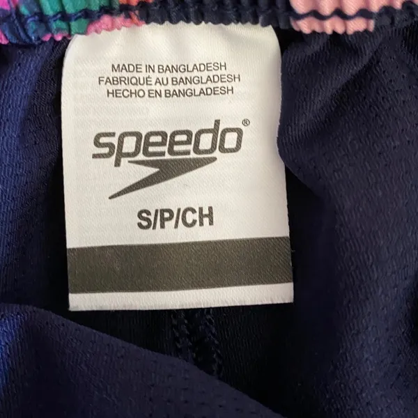 Speedo Womens Tropical Floral Swim Skort Navy Pink Small 800275901028‎ - Image 4