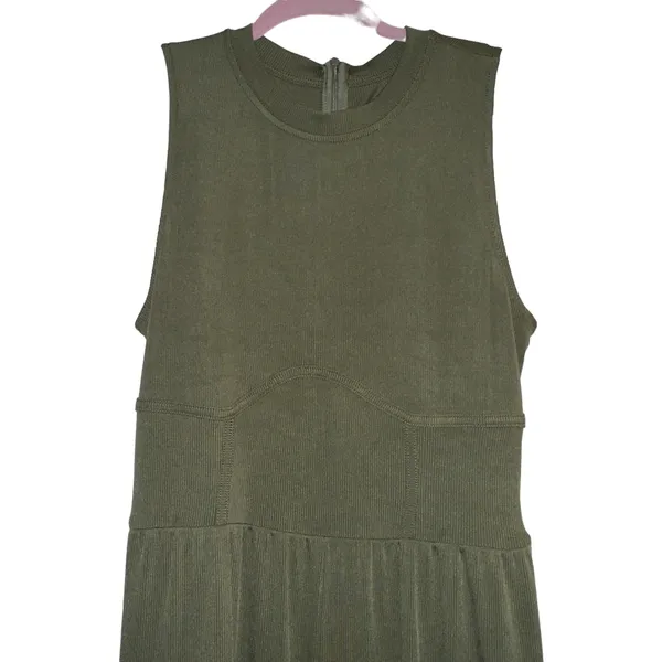 Cider Olive Sleeveless Wide Leg Jumpsuit - Image 6