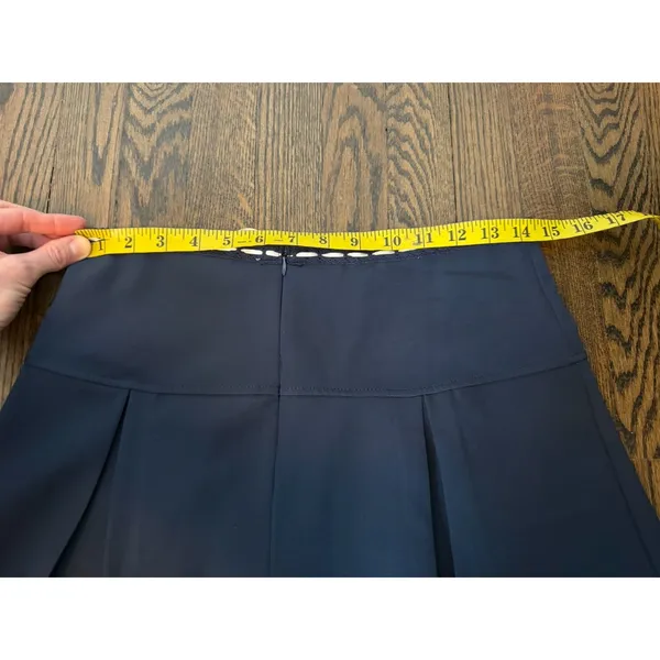 Pretty Garbage Navy Blue Women's Pleated Mini Skirt Sz S NEW - Image 7