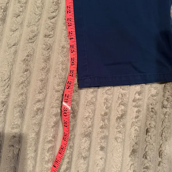 Beyond Scrubs Navy Blue Cargo Scrub Pants Womens PXL Straight Leg Pink Trim‎ - Image 5