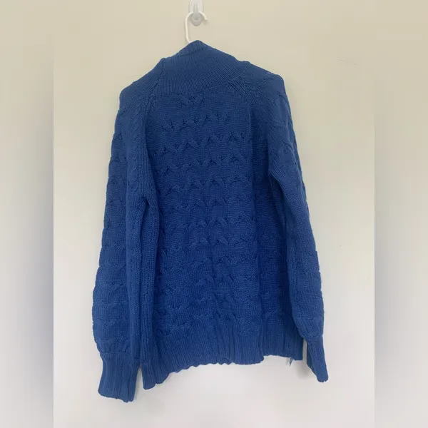 PROMESA Boutique Blue Chunky Turtleneck Sweater - Image 8