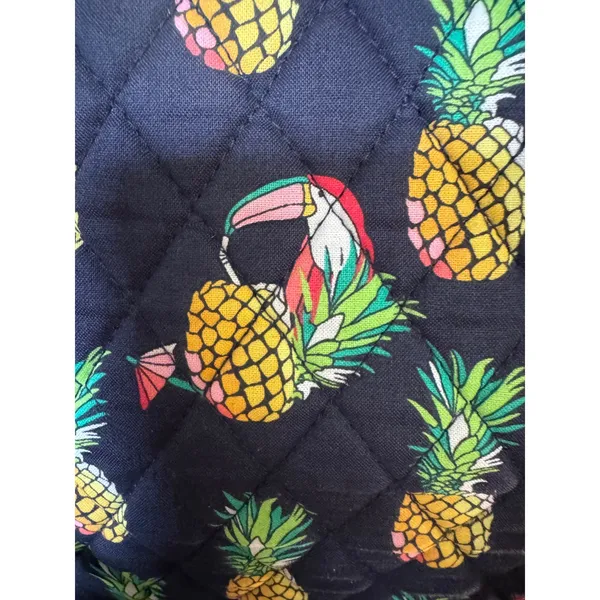 VERA BRADLEY LARGE GLENNA "TOUCAN PARTY" PATTERN‎ Bag Navy Blue Beach Travel - Image 4