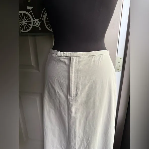 Vintage 2000 Y2K Banana Republic maxi minimalist skirt, size 8 - Image 3