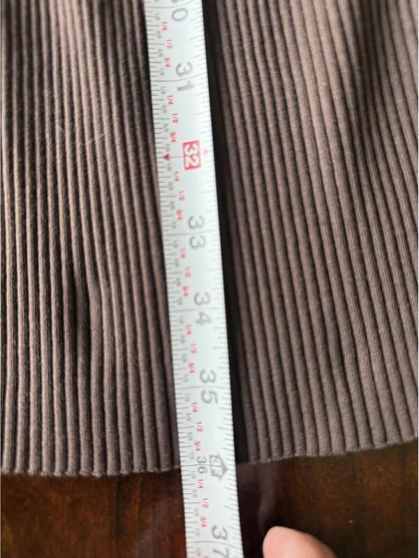 Zara Brown Ribbed Cutout Midi Dress Size Small - Image 9