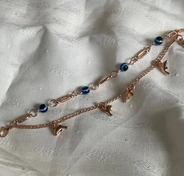 Rose Gold Chain Bracelet - Image 3