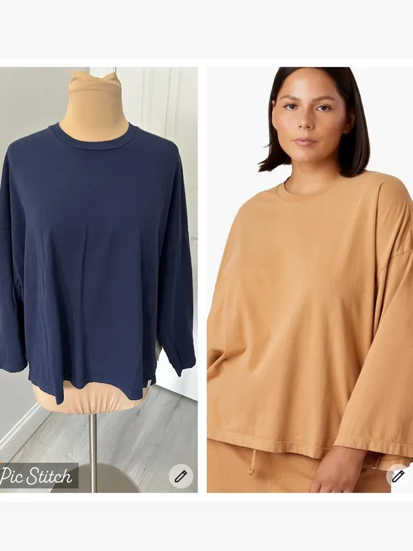 Tkees Core Long Sleeve Tee Navy - Image 2