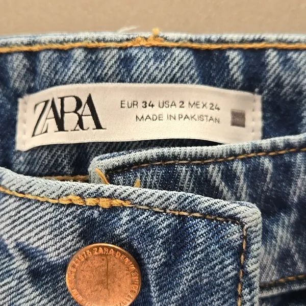 Zara High Rise Blue Denim Size 2 - Image 5