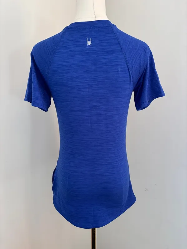 Spyder Women's Short Sleeve Performance Tee in Royal Blue - Image 3