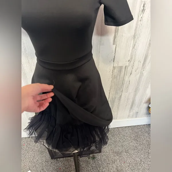 Black flare dress Black - Image 4