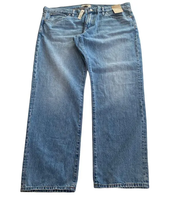 NWT 💙 Madewell 90s Low-Rise Straight Full Length Denim Jeans, Size 33, #N0652 - Image 5