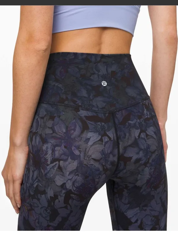 Lululemon align pant 28” nightfall Blossom size 4 - Image 9